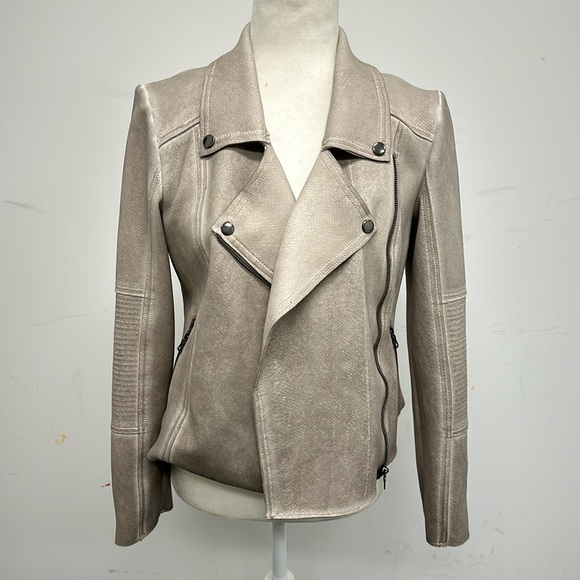 NWT MARRAKECH SNAKE EMBOSSED MOTO JACKET - Picture 1 of 7